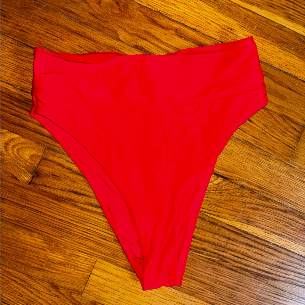aerie red bikini Bottoms